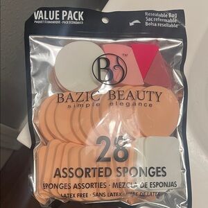 Bazic Beauty Assorted Makeup 28 assorted Sponges